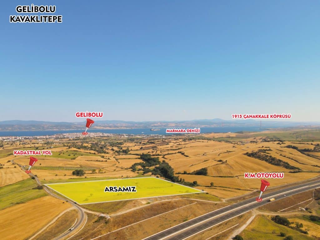 Ucuz Yatırımlık Arsa | Gelibolu Kavaklıtepe Boğaz Manzaralı Parseller